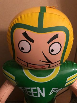 (VTG) 1960s Green Bay Packers Football Inflatable Blow Up 40 Player NFL Lambeau 2
