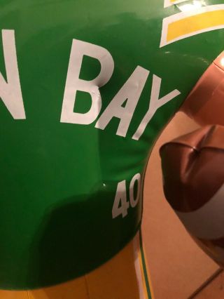 (VTG) 1960s Green Bay Packers Football Inflatable Blow Up 40 Player NFL Lambeau 5