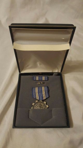 Air Force Meritorious Achievement Metal And Ribbon,  Post Vietnam Era