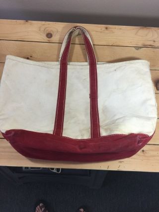 Vintage Ll Bean Script Label Tote