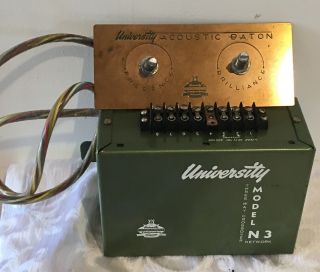 Vintage University Loudspeaker Model N3 3 - Way Crossover Network 6