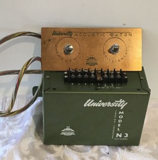 Vintage University Loudspeaker Model N3 3 - Way Crossover Network 8