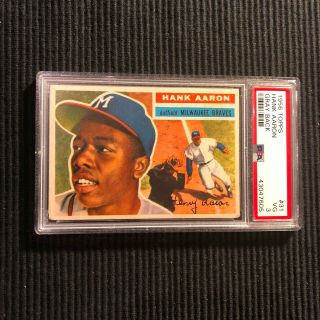 1956 Topps 31 Hank Aaron Vintage Psa 3 Vg Centered Milwaukee Braves