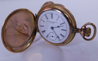 York Standard Hunt Pocket Watch Vintage 6 Size 7 Jewels 10 Years 19 - 73