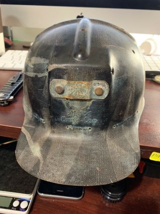 Vintage Msa Comfo Cap/hat Coal Miner Mining Helmet & Autolite Carbide Lamp