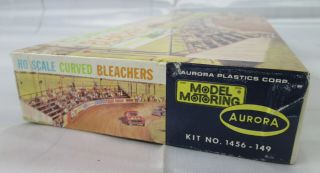 Vintage Aurora Model Motoring HO Scale Kit 1456 Curved Bleachers Building NIB 2
