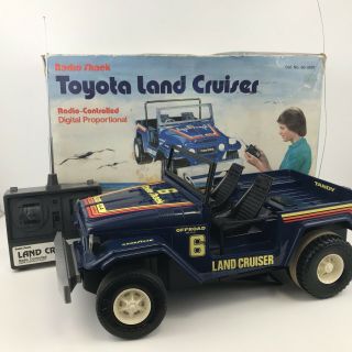 Radio Shack Nikko 1/10 Toyota Land Cruiser Rc Radio Control Truck Vtg 1982