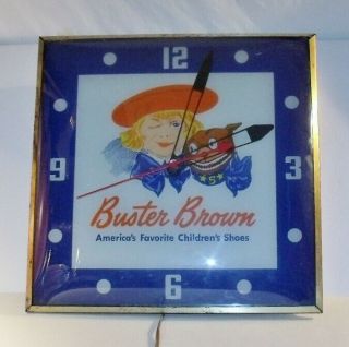Vintage Electric Buster Brown Wall Clock