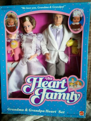 Barbie Heart Family Grandparents 1986,  Very Rare,  Can 