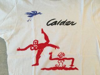 Vintage Alexander Calder Screen Stars Medium T Shirt 1970 ' s 100 Cotton Art 2