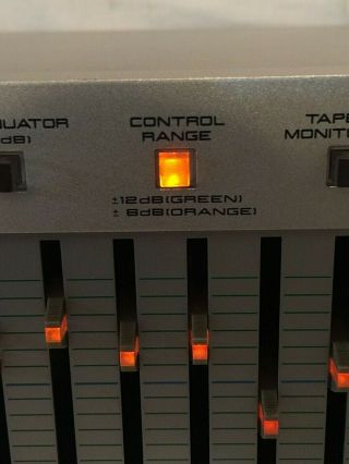 Vintage AKAI Stereo Graphic Equalizer EA - G90 12,  12 bands Light 3