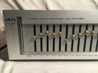 Vintage AKAI Stereo Graphic Equalizer EA - G90 12,  12 bands Light 5
