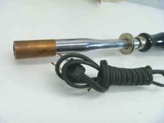 Lenk No.  1500 150 watt 115 volt Electric Calf Dehorner Soldering Iron Vintage 3