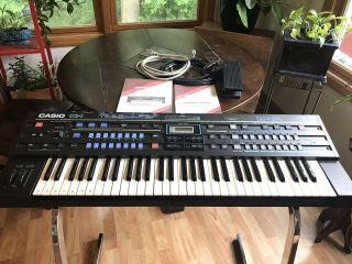 Vintage Casio Cz - 1 Keyboard Synthesizer Audiophile Pedal Instructions Pro Equip