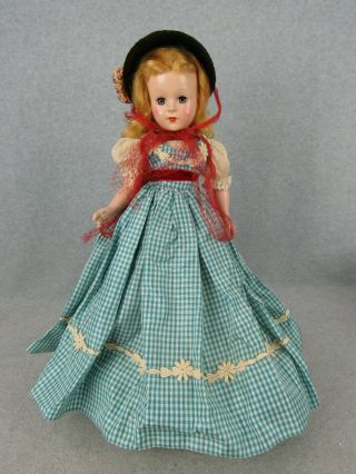 17 " Vintage Hard Plastic Nancy Ann Style Show Doll " Modest Miss " In Orig Box
