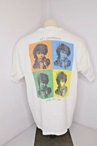 Vtg 1992 Jimi Hendrix Hey Joe Music Band Rock Color Block T - Shirt Concert Xxl
