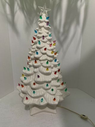 Vintage Holland Mold 22” Ceramic Chistmas Tree 2