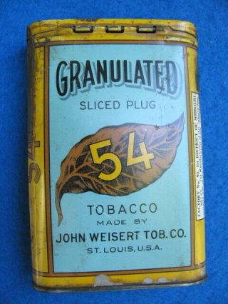 Vintage 54 GRANULATED pocket tobacco tin 2