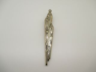 ViNTAGE 1973 GORHAM STERLiNG SiLVER iCiCLE ORNAMENT & POUCH 3