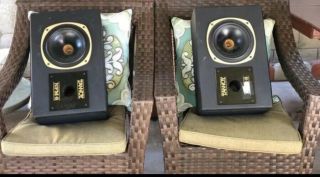 Tannoy Nfm - 8 Studio Monitors Vintage Euc Drivers/surrounds Perfect Rare