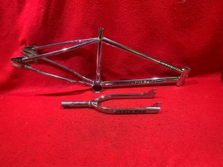 Nos Vintage Cycle Pro Turbo Frame And Fork Bmx Freestyle Racing