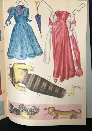 1959 Uncut BARBARA BRITTON Paper Dolls SAALFIELD Artwork Campbell ACTRESS YGF 8