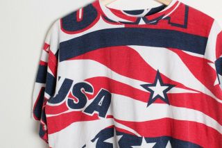 Vtg American Flag Dream Team? All Over Print T Shirt Usa Travis Scott Rap Tees