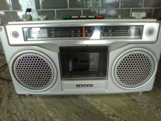 Vintage Sanyo M9901 100 Boombox Ghetto Blaster 3