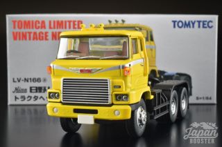 [tomica Limited Vintage Neo Lv - N166a 1/64] Hino Hh341 Tractor Head (yellow)