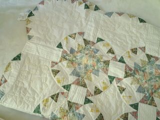 Jcpenney Shabby Cottage Cotton Twin Quilt Sham Set French Country Paris Chic Vtg