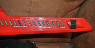 Vintage Red Yamaha Keytar SHS - 10 FM Digital Keyboard With Midi & Strap 2