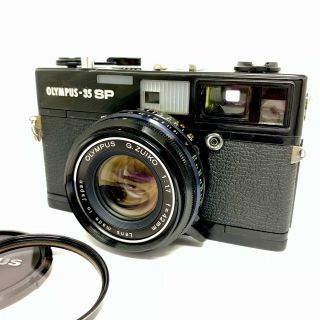 【rare Near Mint】olympus 35 Sp Black 35mm Rangefinder Film Camera From Japan 1021