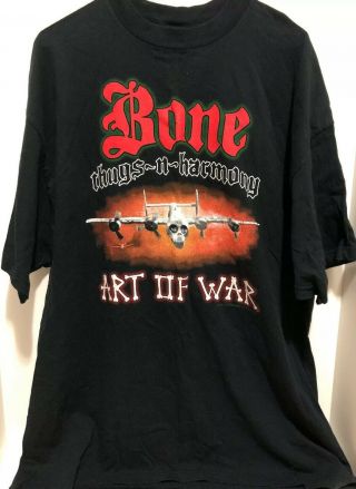 Vintage 1997 Bone Thugs N Harmony Art Of War T - Shirt Size Xxl Tour Rap,  Hip Hop