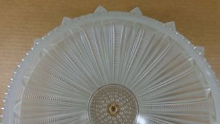 Vintage Art Deco Frosted Glass Sunflower Ceiling Light Shade 12” Opening 5