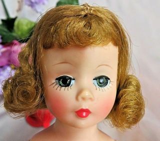 VINTAGE MME Alexander hi color CISSETTE DOLL tagged POLKA DOT Lucy DRESS red hat 6