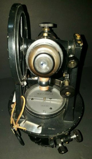 Vintage W&LE Gurley Survey Transit Scope In Case With Tri - Pod & Tools 2
