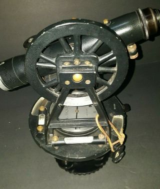 Vintage W&LE Gurley Survey Transit Scope In Case With Tri - Pod & Tools 3