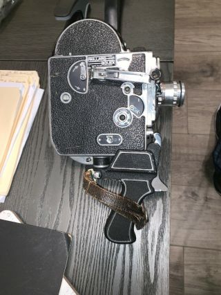 Vintage Paillard Bolex H16 Film Movie Camera Body & Handle With A F=25mm Lense