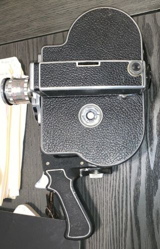 Vintage Paillard Bolex H16 Film Movie Camera body & Handle With A F=25mm Lense 3