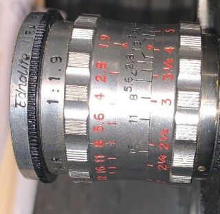 Vintage Paillard Bolex H16 Film Movie Camera body & Handle With A F=25mm Lense 4