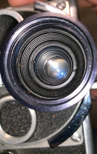 Vintage Paillard Bolex H16 Film Movie Camera body & Handle With A F=25mm Lense 7