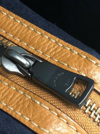 COACH Rogue Bag Glove tanned Pebbled Leather 20315 Butterscotch Handbag RARE 7