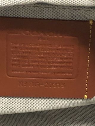 COACH Rogue Bag Glove tanned Pebbled Leather 20315 Butterscotch Handbag RARE 9