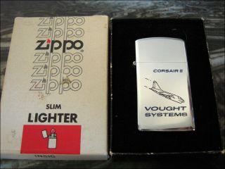 1974 Vintage Zippo Vought System A - 7 Corsair Ii,  Light Attack Aircraft.  Uss Navy