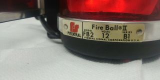 Federal Signal Fireball Ii Vintage Fb2 Magnetic