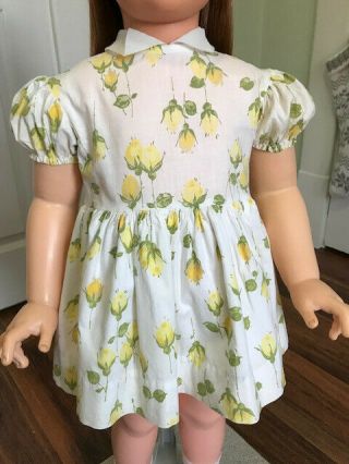 Auburn Patti Playpal Doll by Ideal 1960s All Rare Yellow Rosebud Dress 5