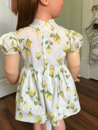 Auburn Patti Playpal Doll by Ideal 1960s All Rare Yellow Rosebud Dress 6