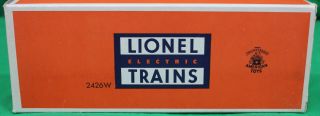 Vintage Lionel No.  2426W Tender With Whistle Empty Box 3