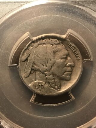 1937 D 3 Legged Buffalo Nickel PCGS Fine Details Rare Error Highly Sought After 3