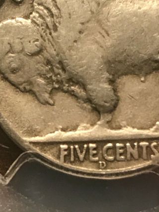 1937 D 3 Legged Buffalo Nickel PCGS Fine Details Rare Error Highly Sought After 8